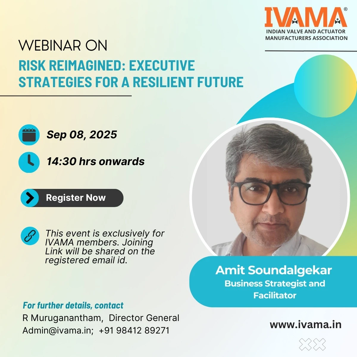 IVAMA Webinar on Risk Reimagined: Executive Strategies for a Resilient Future
